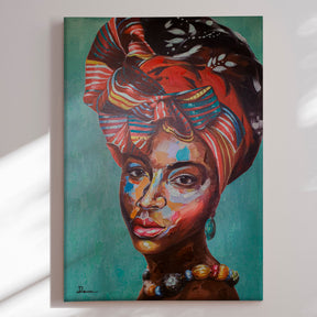 Håndlavet maleri - African Nobility - Mixed media - Incado