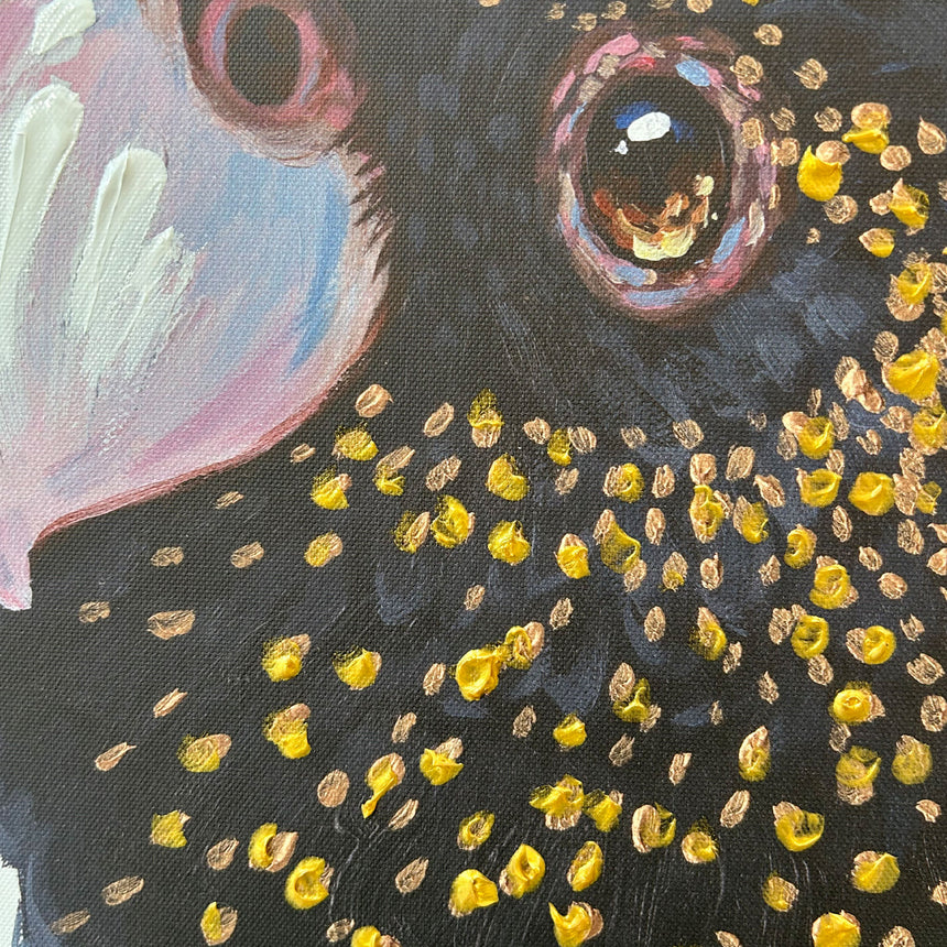 Håndlavet maleri - Lovebirds - Mixed media