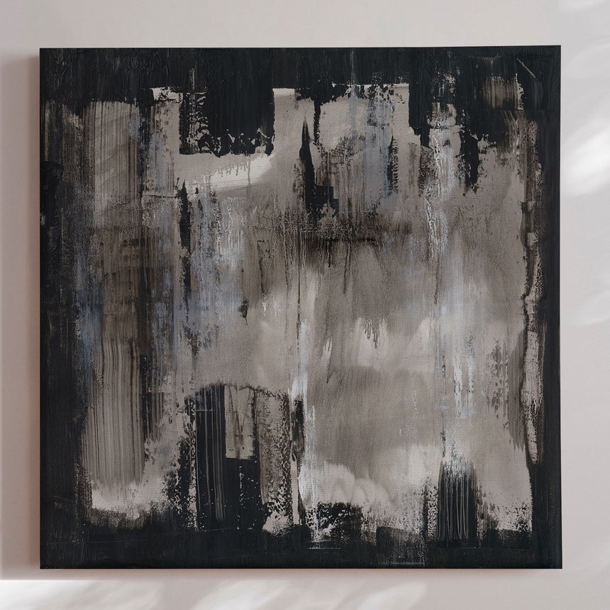 Håndlavet maleri - Dark Abstract II - Mixed media