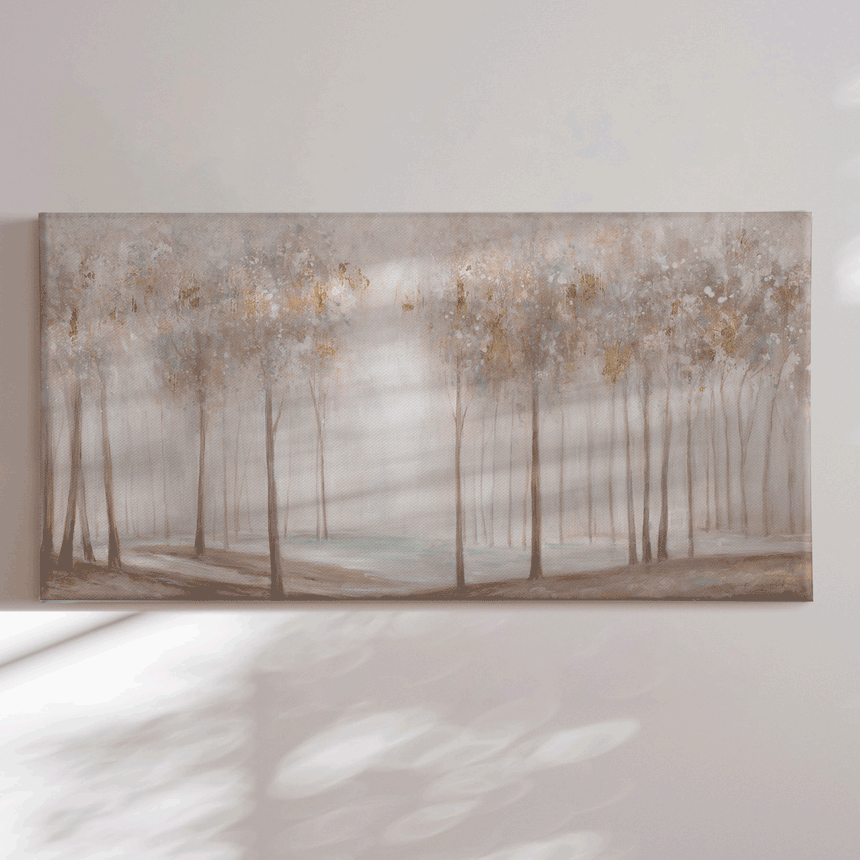 Håndlavet maleri - Scandinavian Forest II - Mixed media