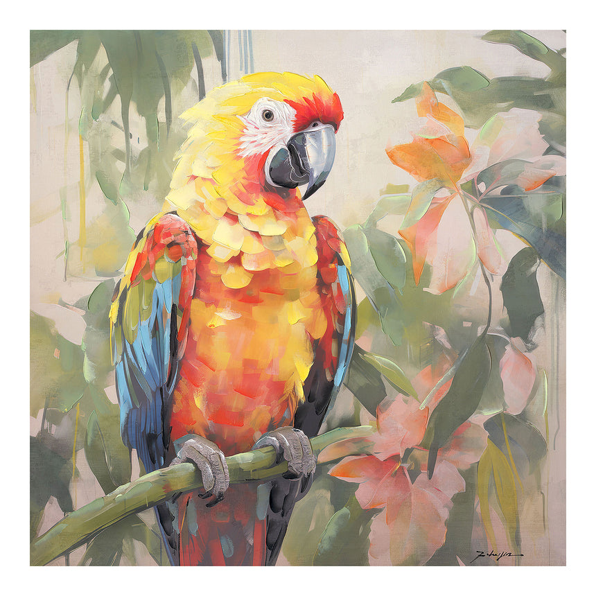 Håndlavet maleri - Birdy - Mixed media