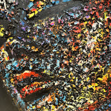 Håndlavet maleri med sort ramme - Born in Colors