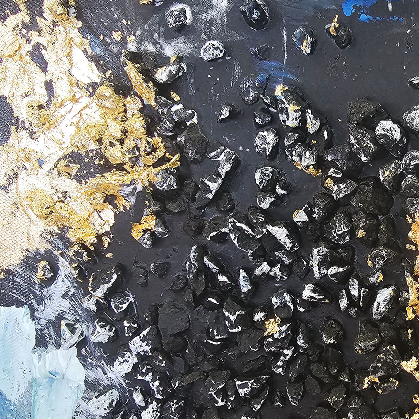 Håndlavet maleri med sort ramme - Abstract Feelings - Incado