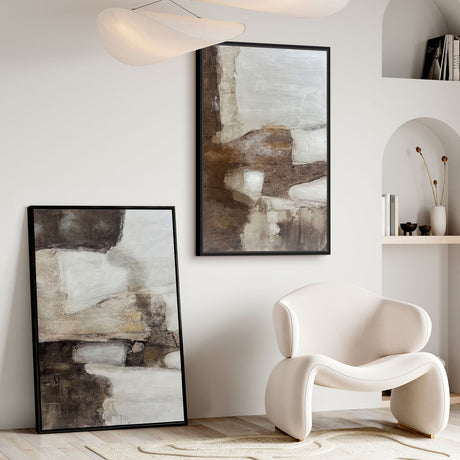 Premium maleri med sort ramme - Modern Art III - E. Thorne - Incado