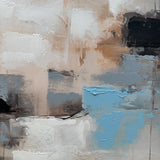 Håndlavet maleri med sort ramme - Quiet Edges II - Mixed media