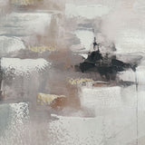 Håndlavet maleri med sort ramme - Fragments of Calm II - Mixed media