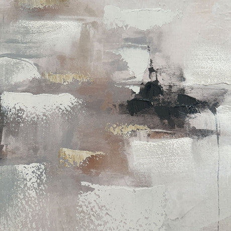 Håndlavet maleri med sort ramme - Fragments of Calm II - Mixed media