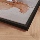 Håndlavet maleri med sort ramme - Echoes of Clay - Mixed media