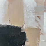 Håndlavet maleri med sort ramme - Echoes of Clay - Mixed media