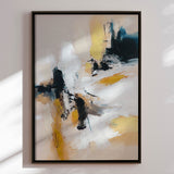 Håndlavet maleri med sort ramme - Soft Rebellion - Mixed media