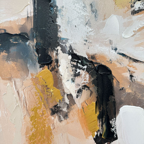 Håndlavet maleri med sort ramme - Soft Rebellion - Mixed media