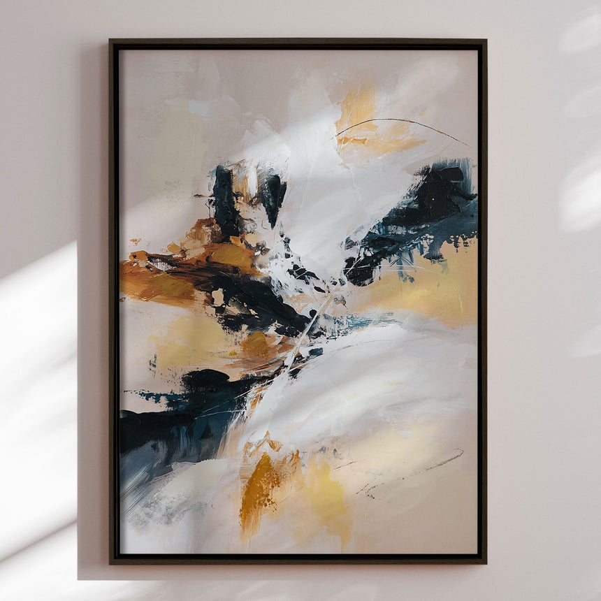 Håndlavet maleri med sort ramme - Soft Rebellion II - Mixed media