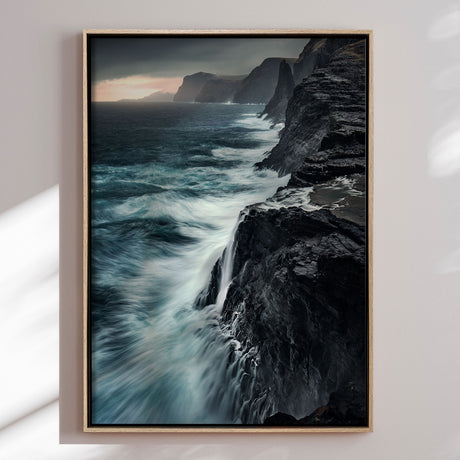 Lærredstryk - Bøsdalarfossur - Mads Iversen