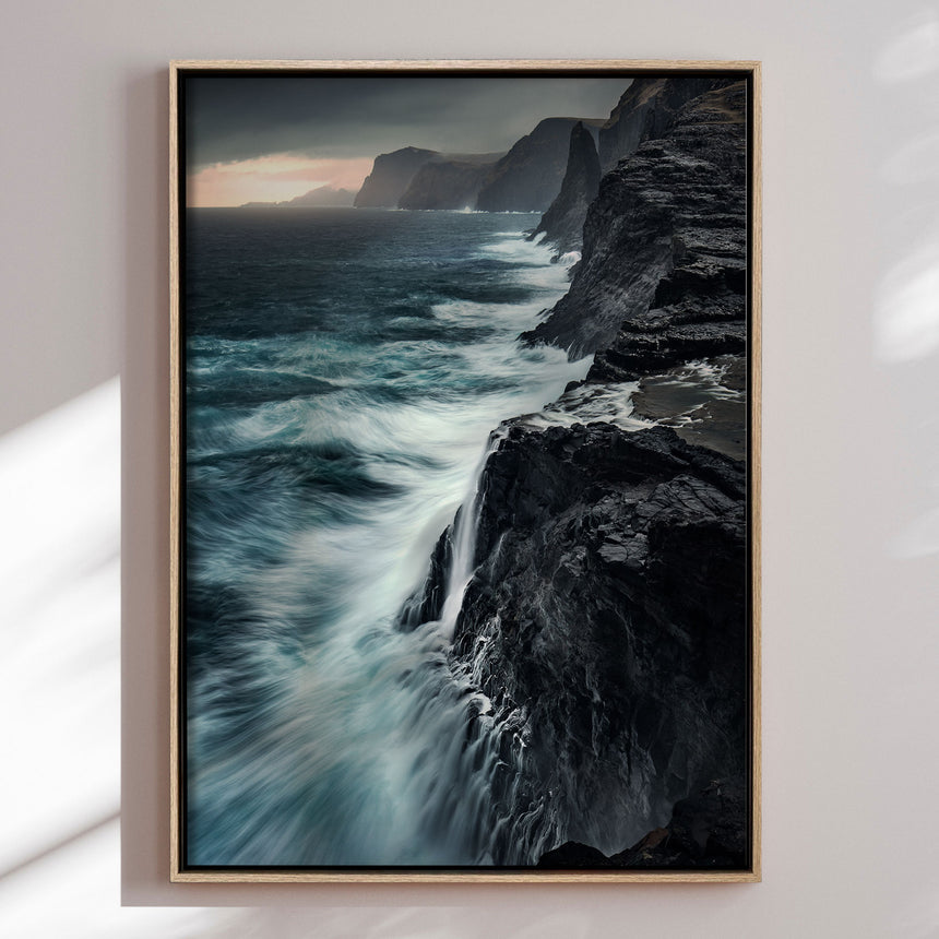 Lærredstryk - Bøsdalarfossur - Mads Iversen