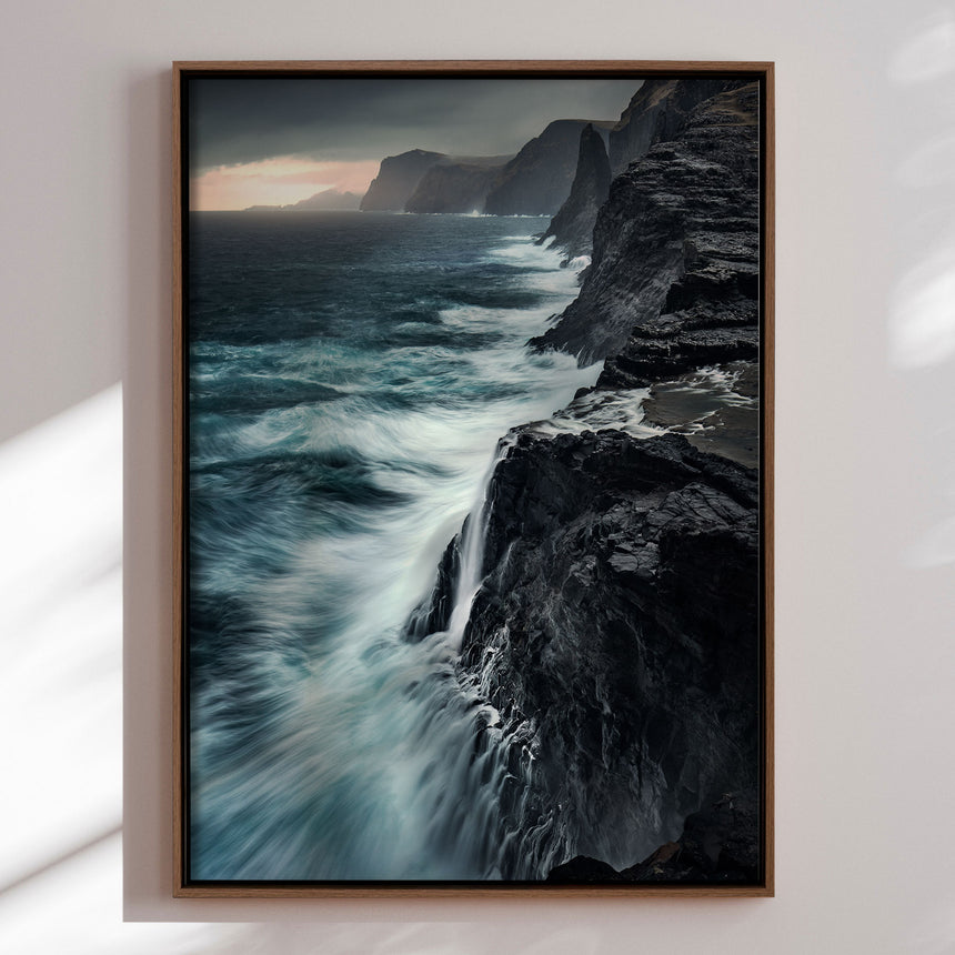 Lærredstryk - Bøsdalarfossur - Mads Iversen