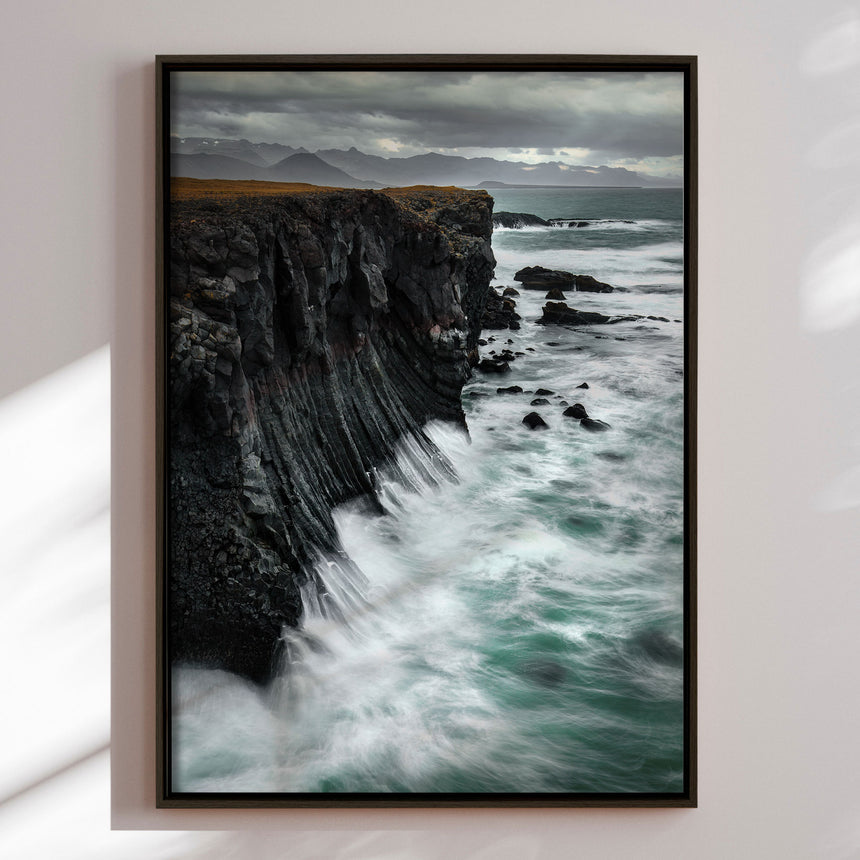 Lærredstryk - Arnarstapi Cliffs - Mads Iversen