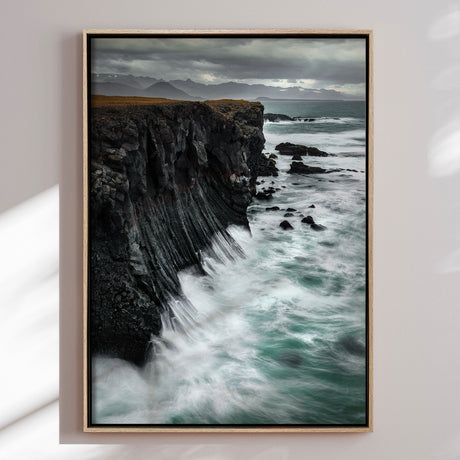 Lærredstryk - Arnarstapi Cliffs - Mads Iversen