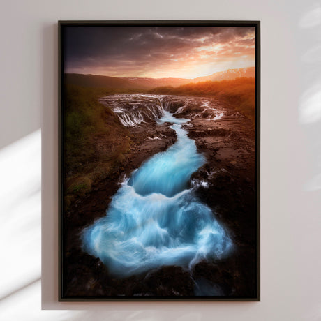 Lærredstryk - Bruarfoss - Mads Iversen