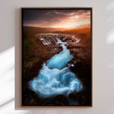 Lærredstryk - Bruarfoss - Mads Iversen