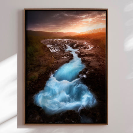 Lærredstryk - Bruarfoss - Mads Iversen