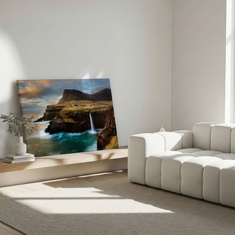 Lærredstryk - Gasadalur - Mads Iversen