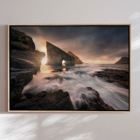 Lærredstryk - Drangarnir - Mads Iversen