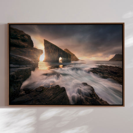 Lærredstryk - Drangarnir - Mads Iversen