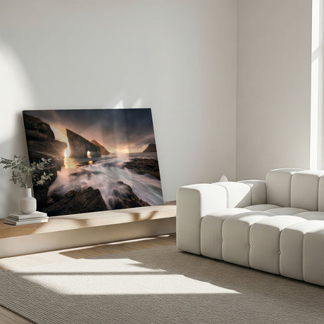 Lærredstryk - Drangarnir - Mads Iversen