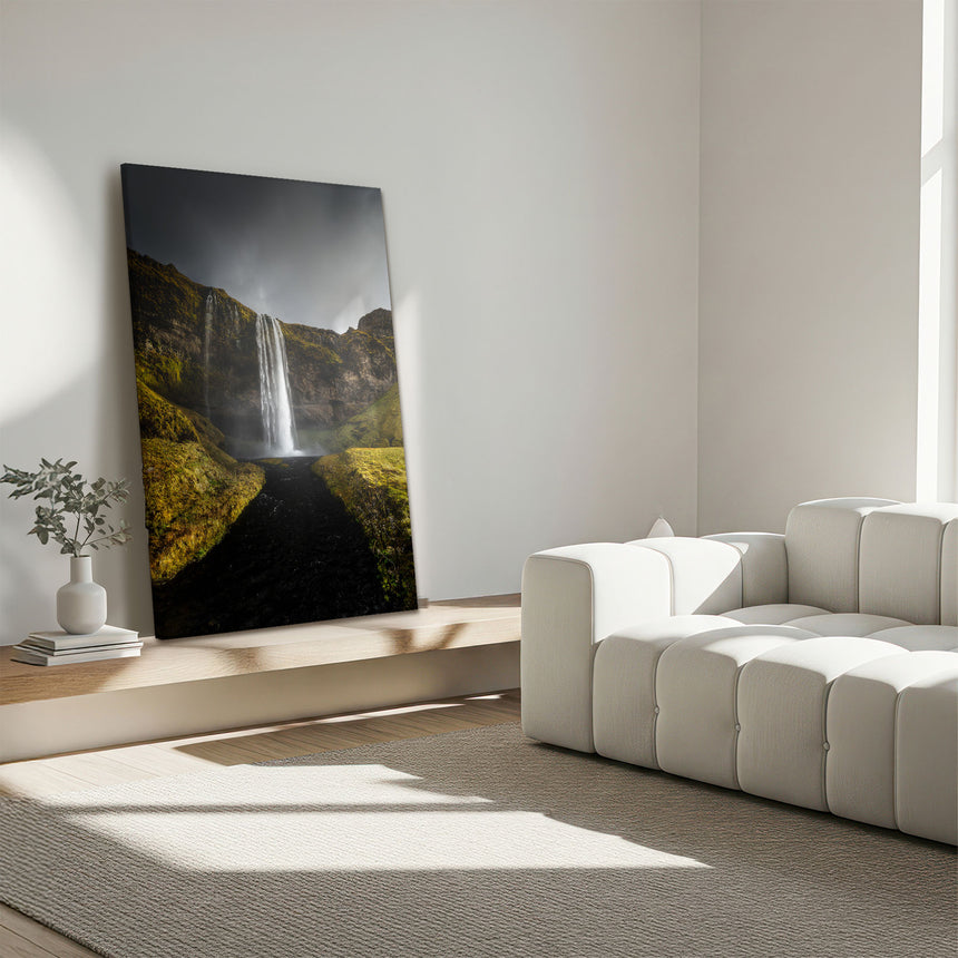 Lærredstryk - Dusty Waterfall - Mads Iversen