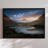 Lærredstryk - Nordradalur Sunset - Mads Iversen