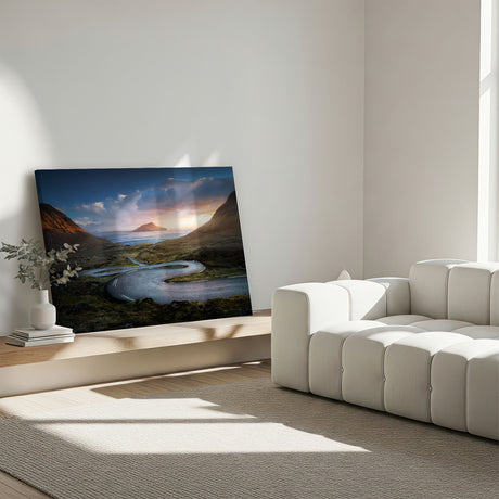 Lærredstryk - Nordradalur Sunset - Mads Iversen