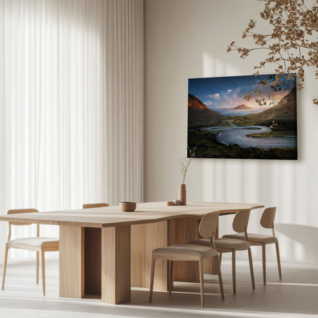 Lærredstryk - Nordradalur Sunset - Mads Iversen