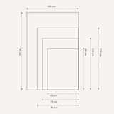 Håndlavet maleri med ramme - Abstract Brush Strokes 146 - Mareike Böhmer - Mixed media