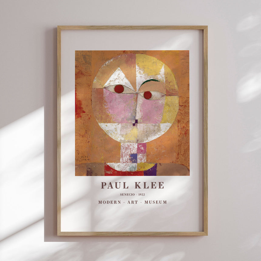 Plakat - Cubist Face Mosaic - Paul Klee