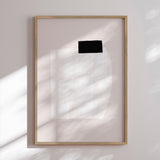 Plakat - Silent Structure With Black on White Texture - uplusmestudio