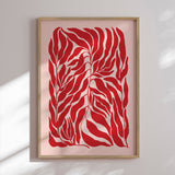 Plakat - Red Leaf Harmony - Elena Ristova