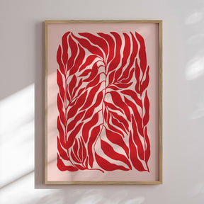 Plakat - Red Leaf Harmony - Elena Ristova - Incado