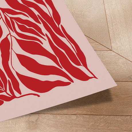 Plakat - Red Leaf Harmony - Elena Ristova