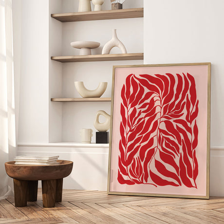 Plakat - Red Leaf Harmony - Elena Ristova - Incado