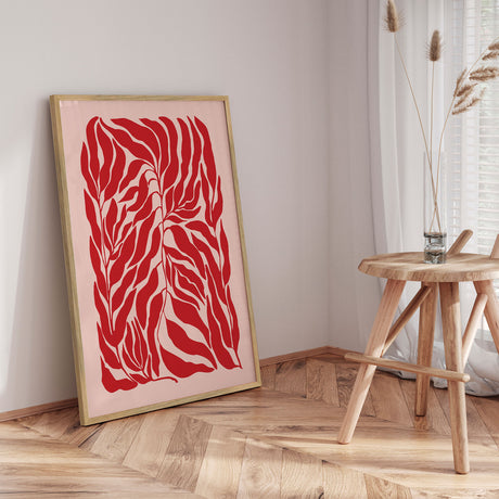 Plakat - Red Leaf Harmony - Elena Ristova - Incado