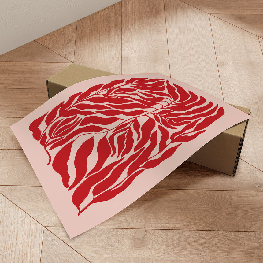Plakat - Red Leaf Harmony - Elena Ristova