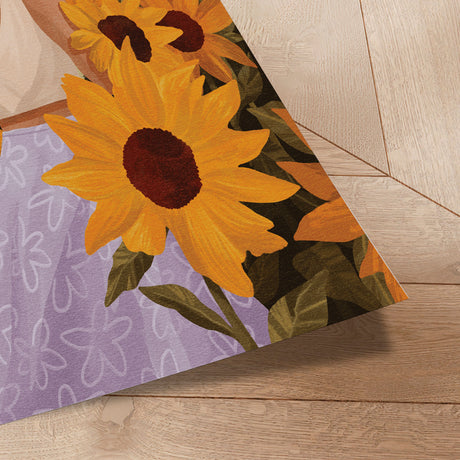 Plakat - Sunflower Solitude - Goed Blauw