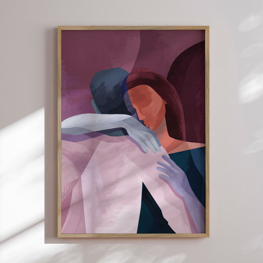 Plakat - Embrace of Souls - Goed Blauw