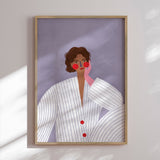Plakat - The Woman With the Pink Glove - Bea Müller