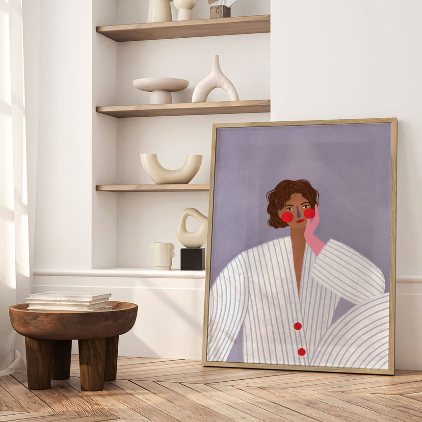 Plakat - The Woman With the Pink Glove - Bea Müller