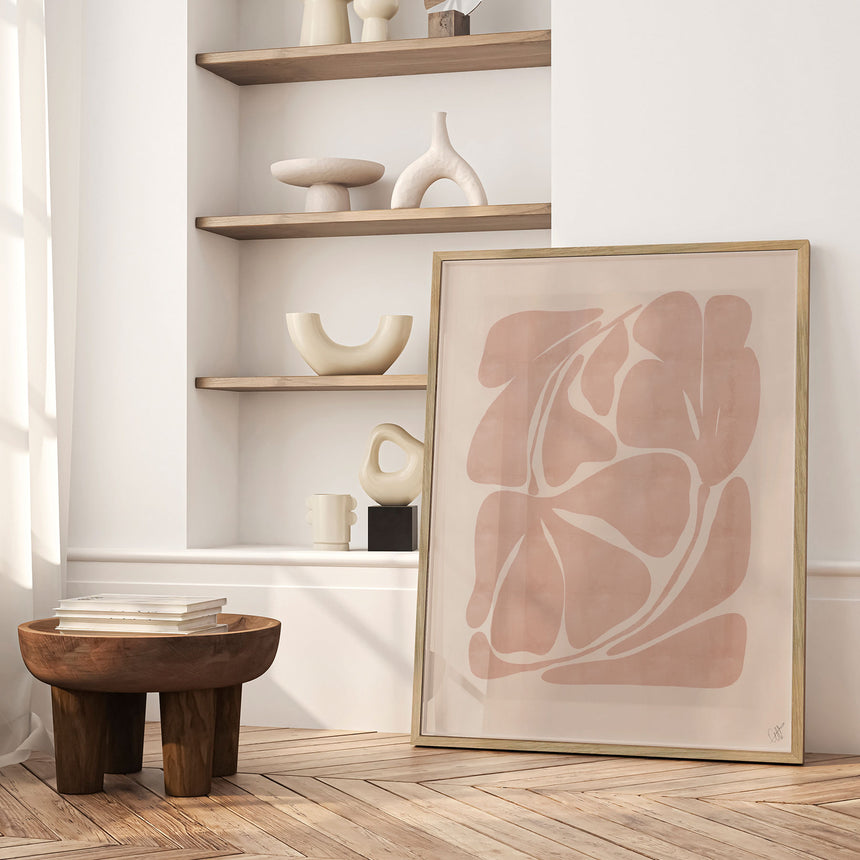 Plakat - Beige Abstract Shapes - Anne-Marie Volfova