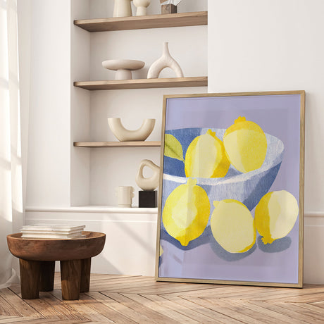 Plakat - Zitronen in Schale - Ohkimiko - Incado