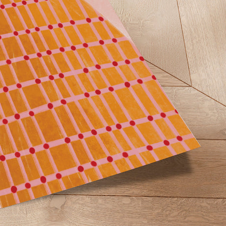 Plakat - The Woman With the Checked Dress - Bea Müller