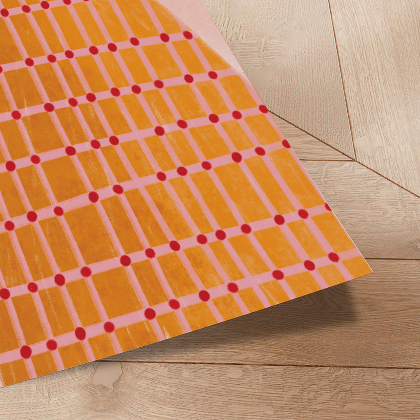 Plakat - The Woman With the Checked Dress - Bea Müller