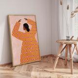 Plakat - The Woman With the Checked Dress - Bea Müller